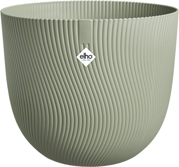 Elho sereh rond 25 - bloempot voor binnen buiten - 100% gerecycled plastic - ø 24.5 x h 21 cm - scandinavisch groen