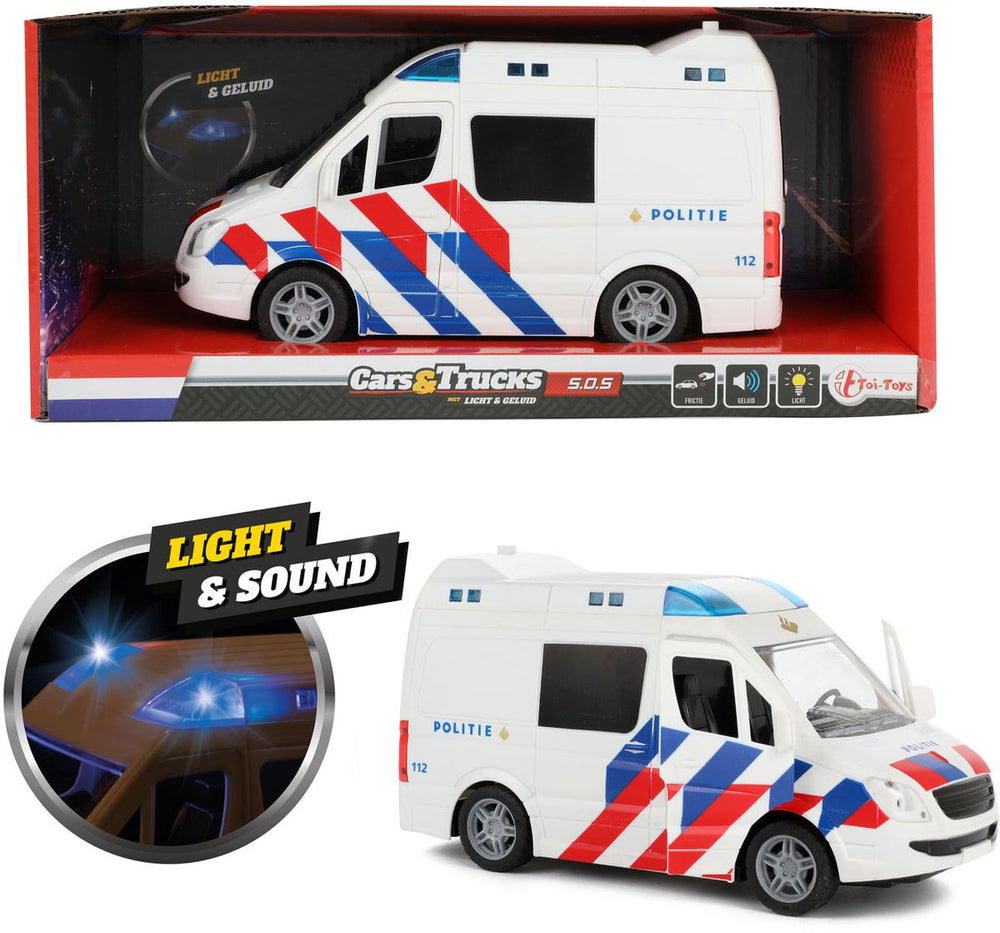 Toi-toys politiebus met licht en geluid