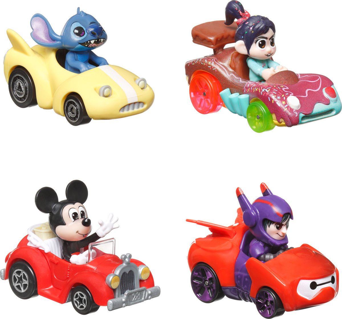 Hot Wheels Racevers Disney 4-pack