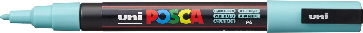 Uni posca pc3m verfmarker aquagroen - ronde punt tot 1,3 mm