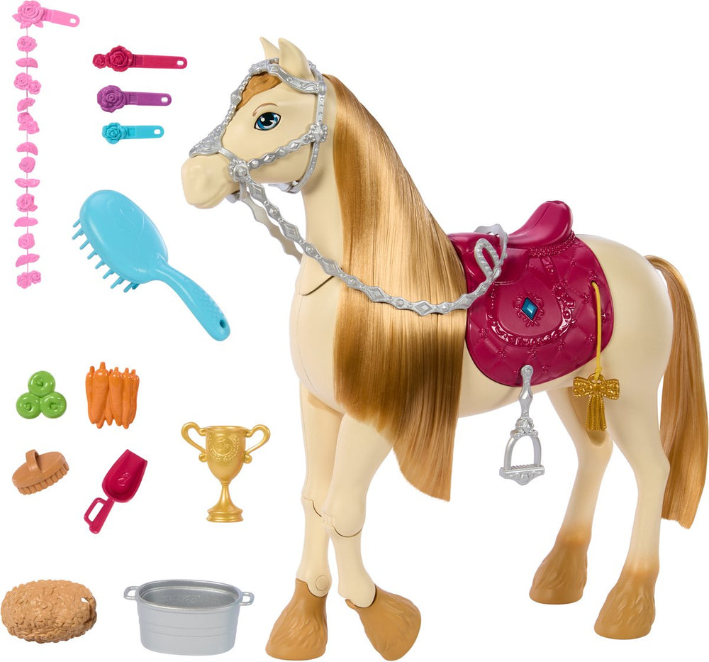 Barbie familie paardenachtervolging paardfuncties