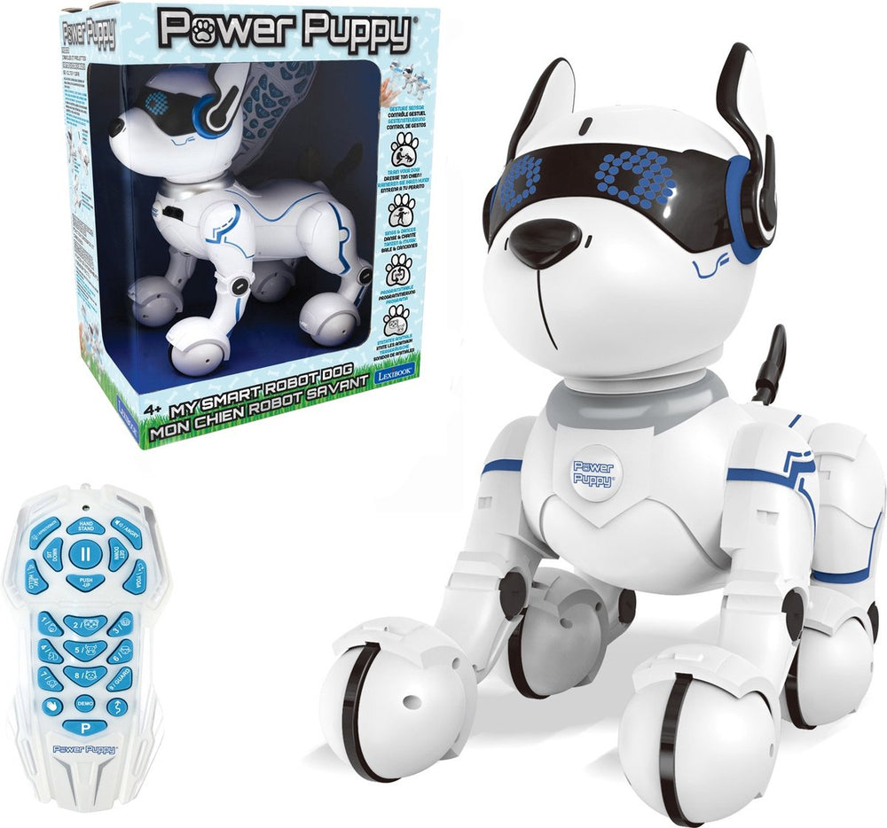 Lexibook stroom puppy – my smart robotic dog met programming function, dance, walk, movements, touch sensors en animal imitation, incl. afstandsbediening