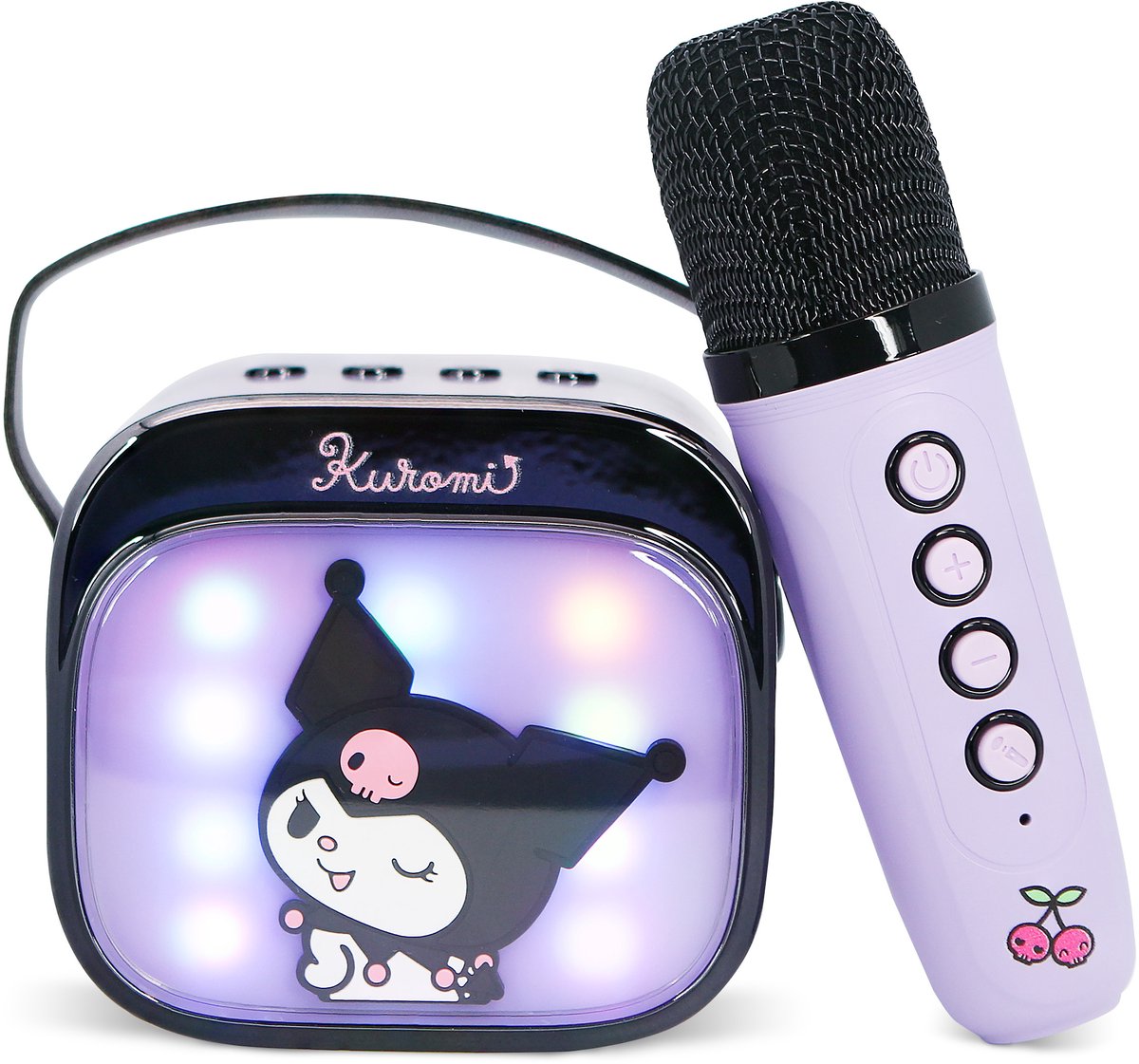 Otl technologies kuromi - karaoke set voor kinderen - draadloze microfoon en speaker - met lichteffecten - stemvervorming