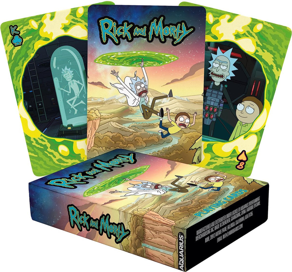 Aquarius rick en morty speelkaarten - officiële licentie