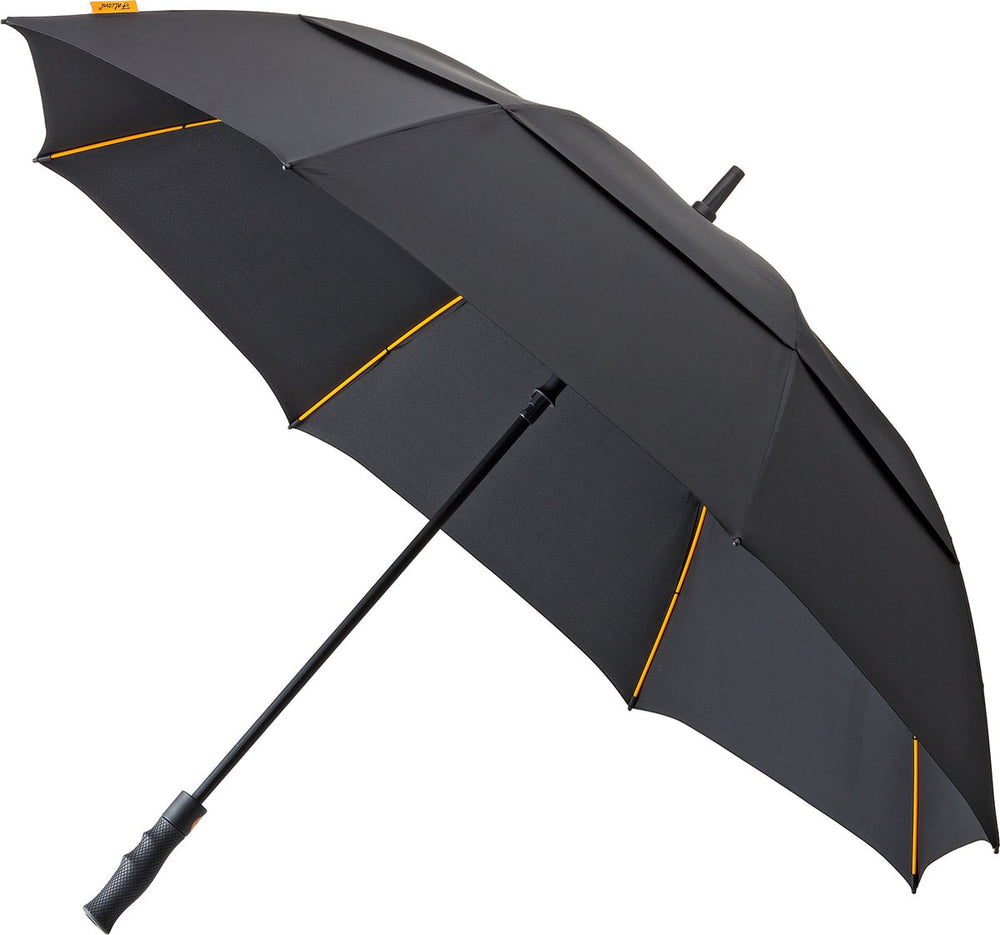 golfparaplu winddicht 130 cm polyester zwart