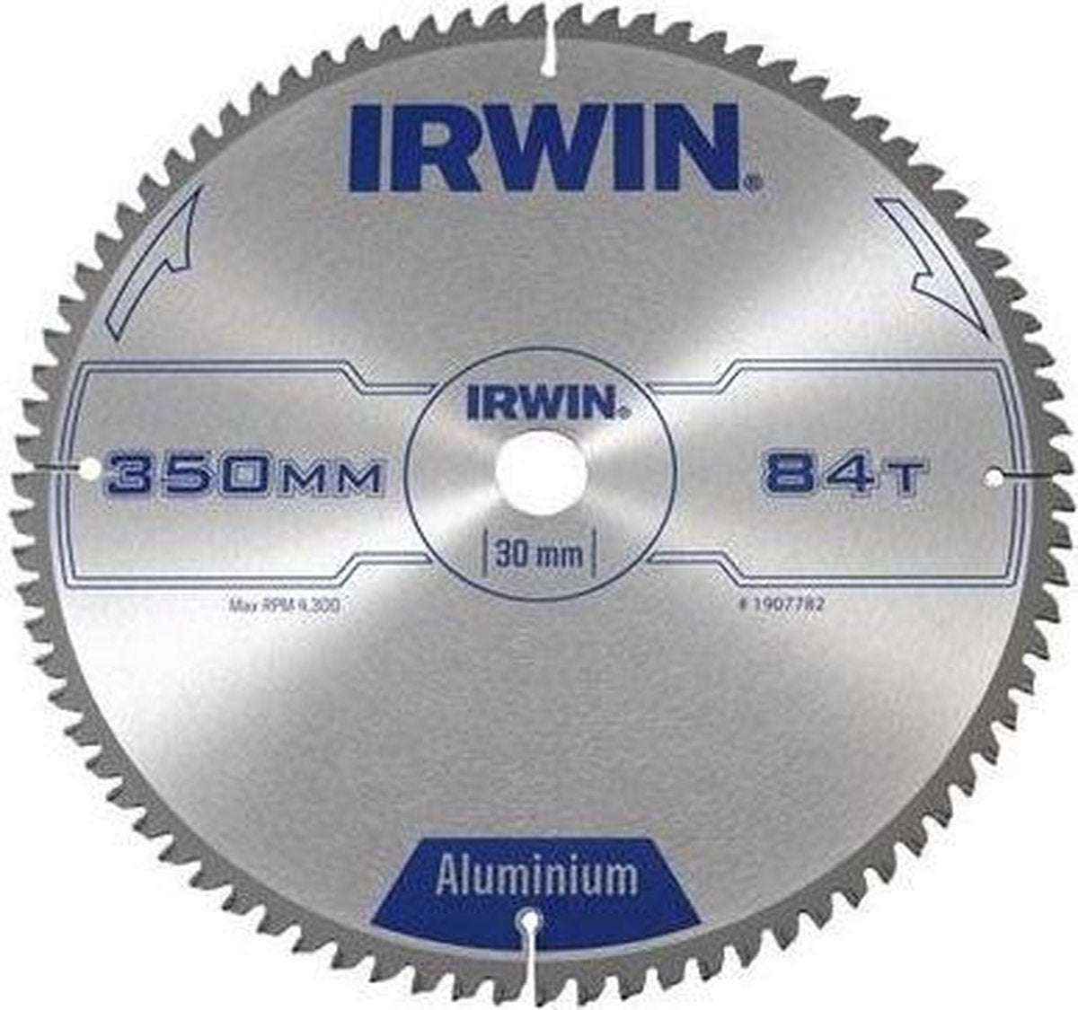 Irwin serie - cirkelzaagblad voor aluminium - 216mm - 60 tanden - tcg geometrie