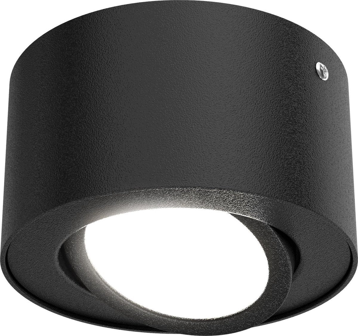 Briloner tube - opbouwlamp - plafondlamp - led 5 w - reflector kantelbaar - 470 lumen - 3.000 kelvin - zwart - ø 9cm