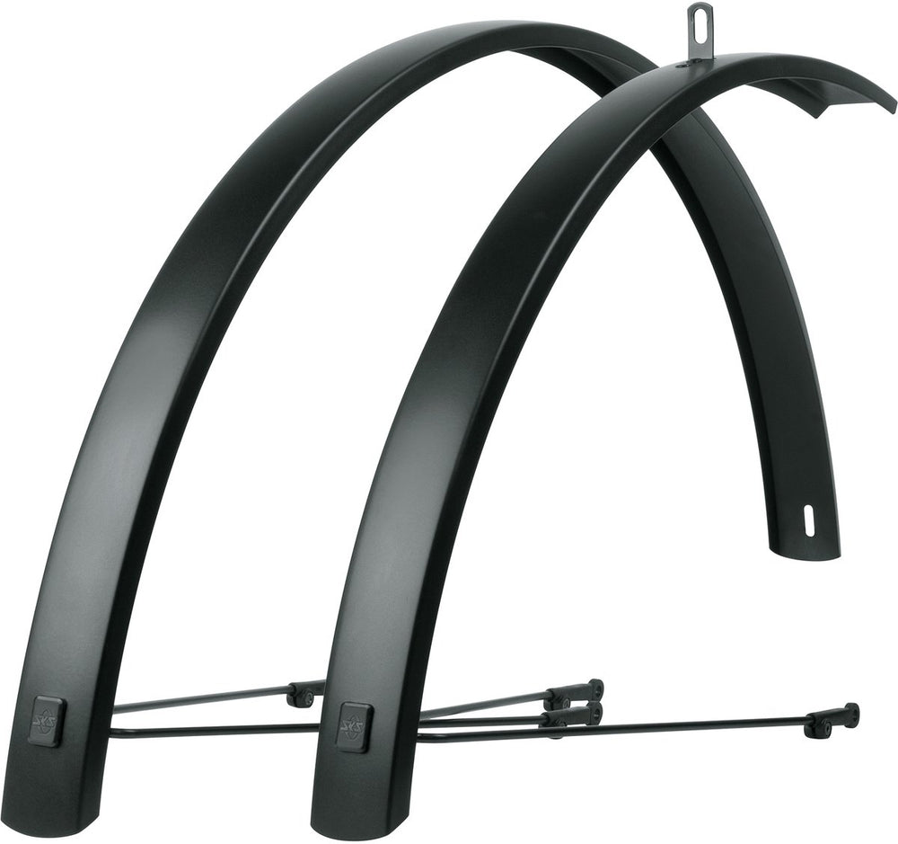Sks spatbordenset 28 (622) rand al 46mm aluminium zwart