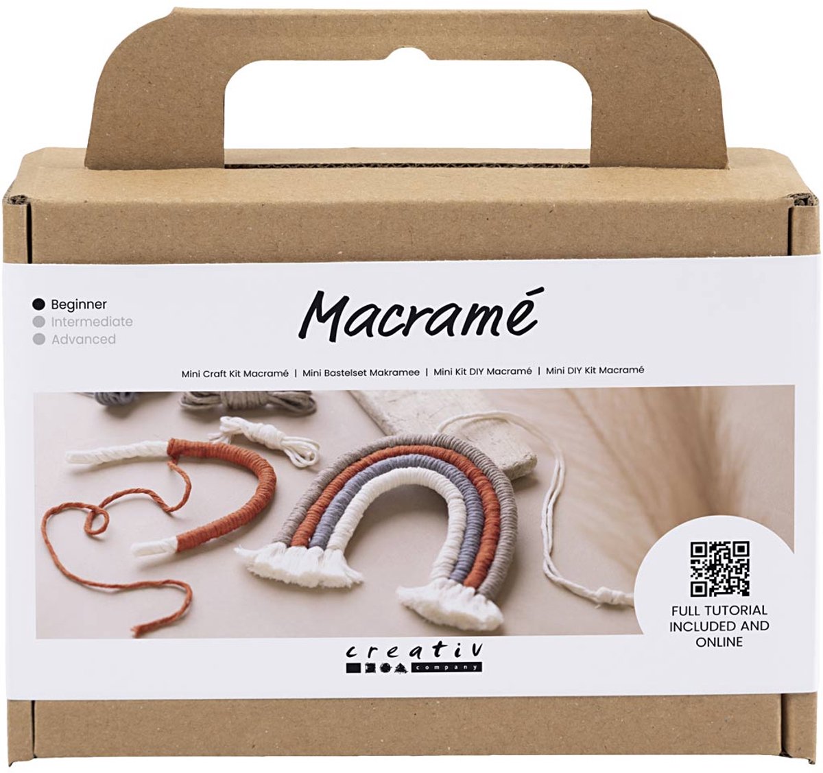 Creativ company mini hobby set macrame rainbow