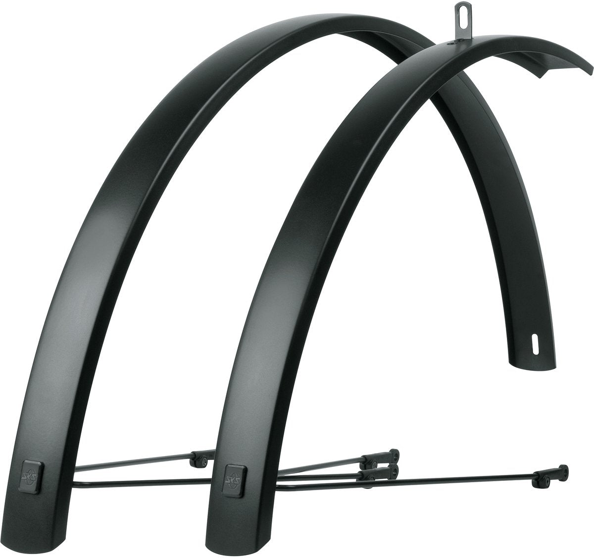 Sks spatbordenset 28 (622) rand al 46mm aluminium zwart