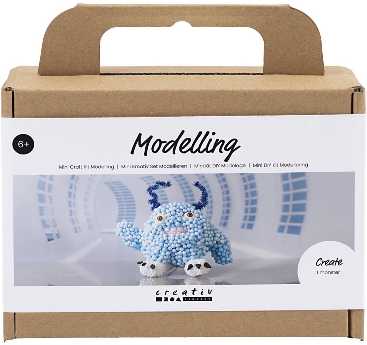 Creativ company https: www.cchobby.nl mini-hobbyset-boetseren-monster-bobby-lichtblauw-1-doos