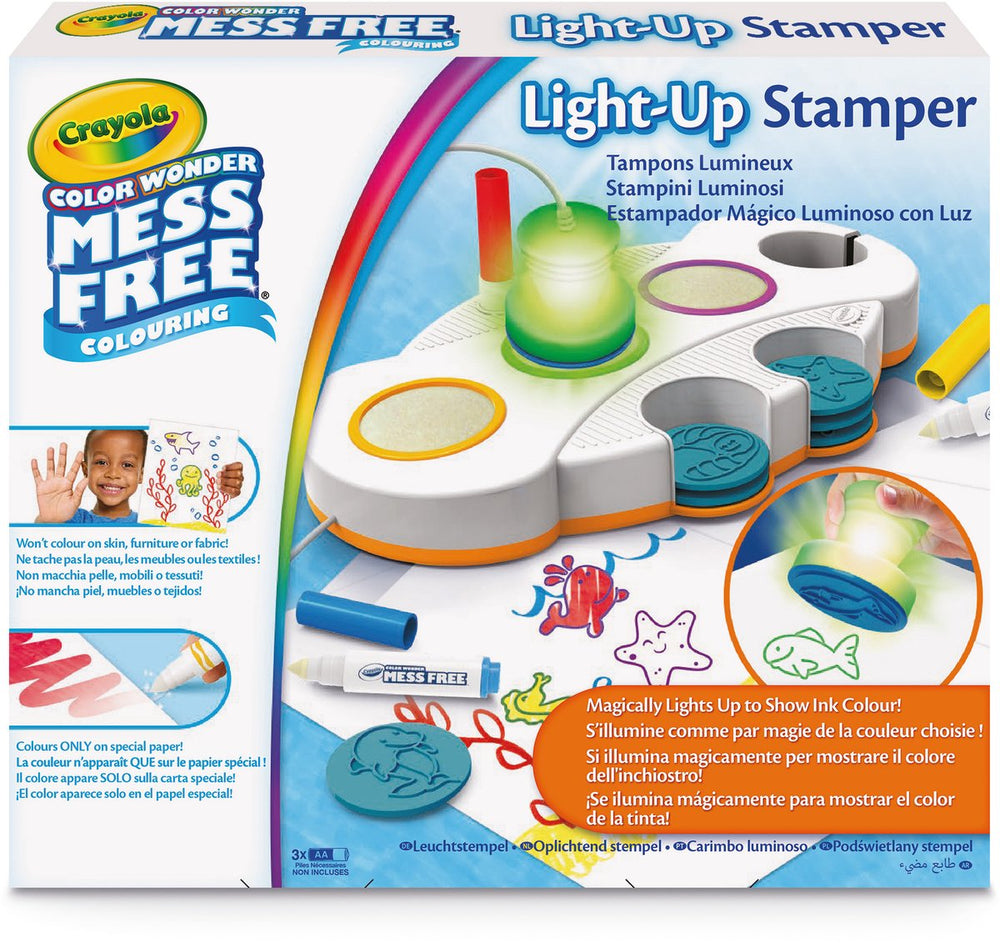 Crayola - color wonder lichtgevende vlekvrije stempels - hobbypakket - creatieve activiteit en cadeau voor kinderen vanaf 3 jaar