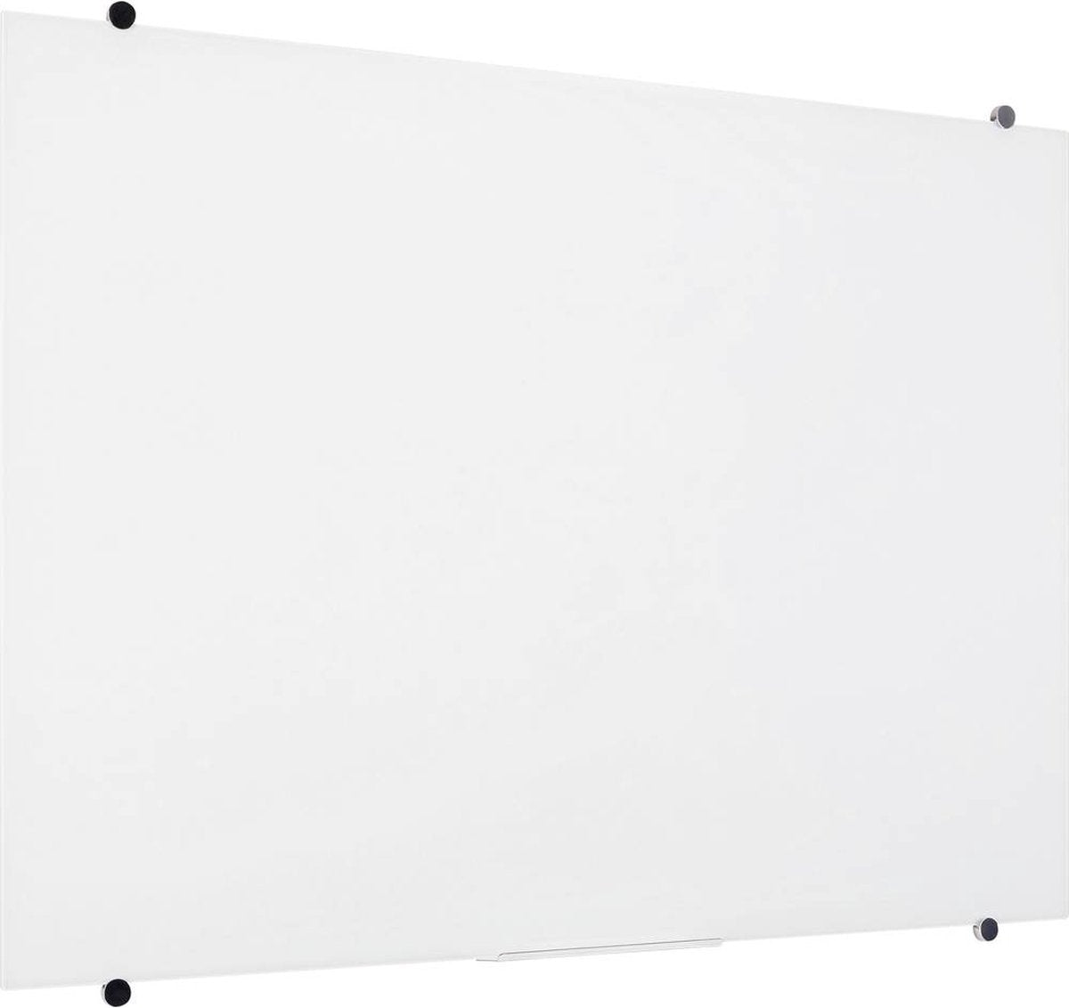 Speaka professional glazen magneetbord sp-gww-001 (b x h) 1200 mm x 900 mm wit glad incl. opbergbakje