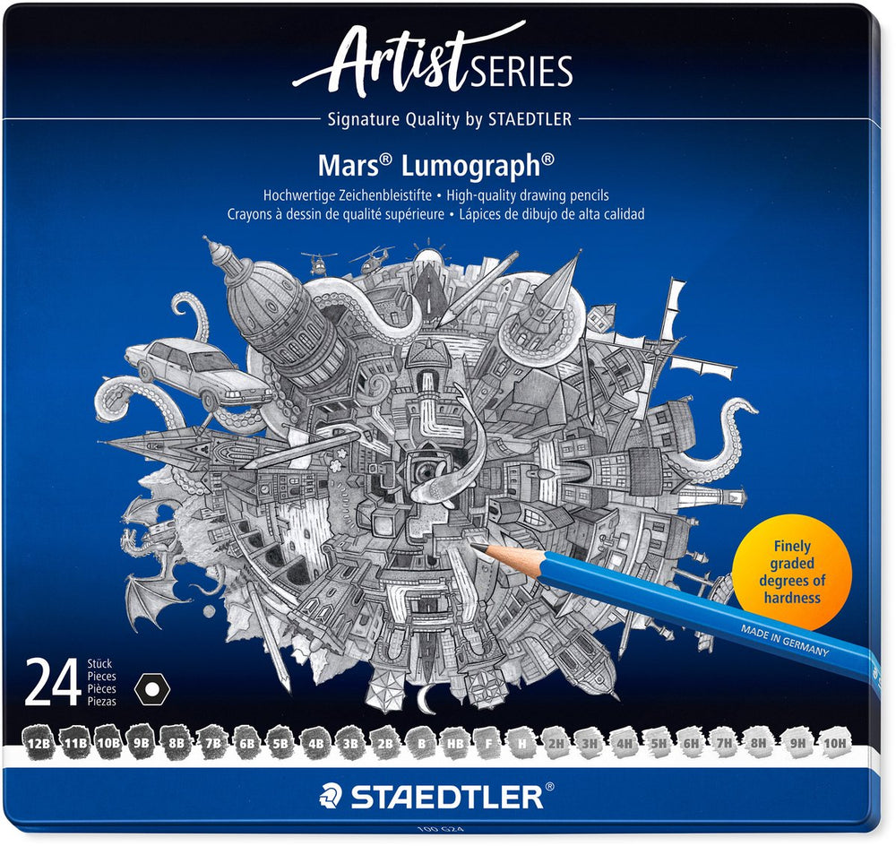 Staedtler - artist series - mars lumograph potlood - set 24 st