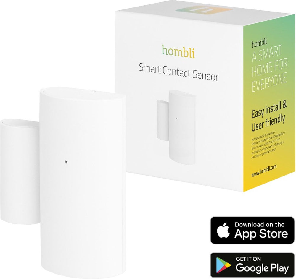 Hombli smart bluetooth contact sensor – draadloze deursensor en raamsensor - bluetooth - wit
