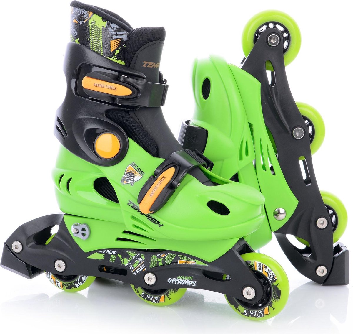 Tempish - baby skate set racer - inline skates - kinderen - verstelbaar - inclusief veiligheidsset - maat 30-33