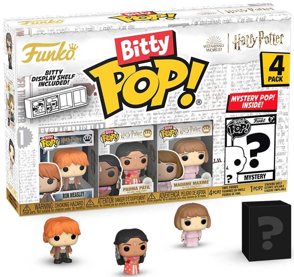 Funko harry potter and the goblet of fire bitty pop! vinyl figure 4-pack ron 2,5 cm mini-figuur - 2cm