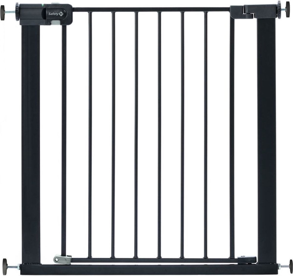 Safety 1st easy close traphekje zonder boren - excl. verlengstukken - 73 t m 80 cm - metal black