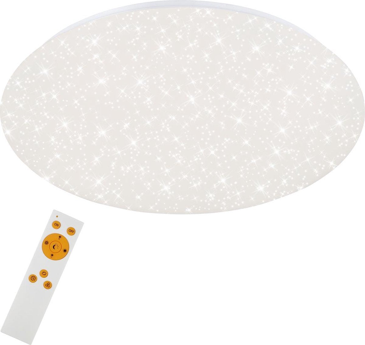 Briloner verb - plafonnière dimbaar - plafondlamp met sterdecoratie - kleurtemperatuur instelbaar - led - 48 w - 4000lm - ø49,5cm