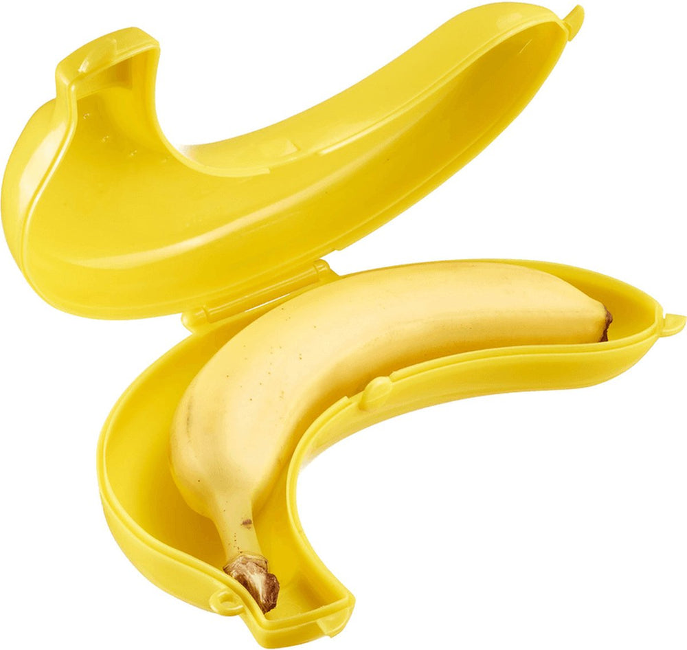 Westmark bananendoos – praktische premium bananentrommel, robuust bpa–vrij, perfecte bescherming voor onderweg – 235 x 139 x 52 mm