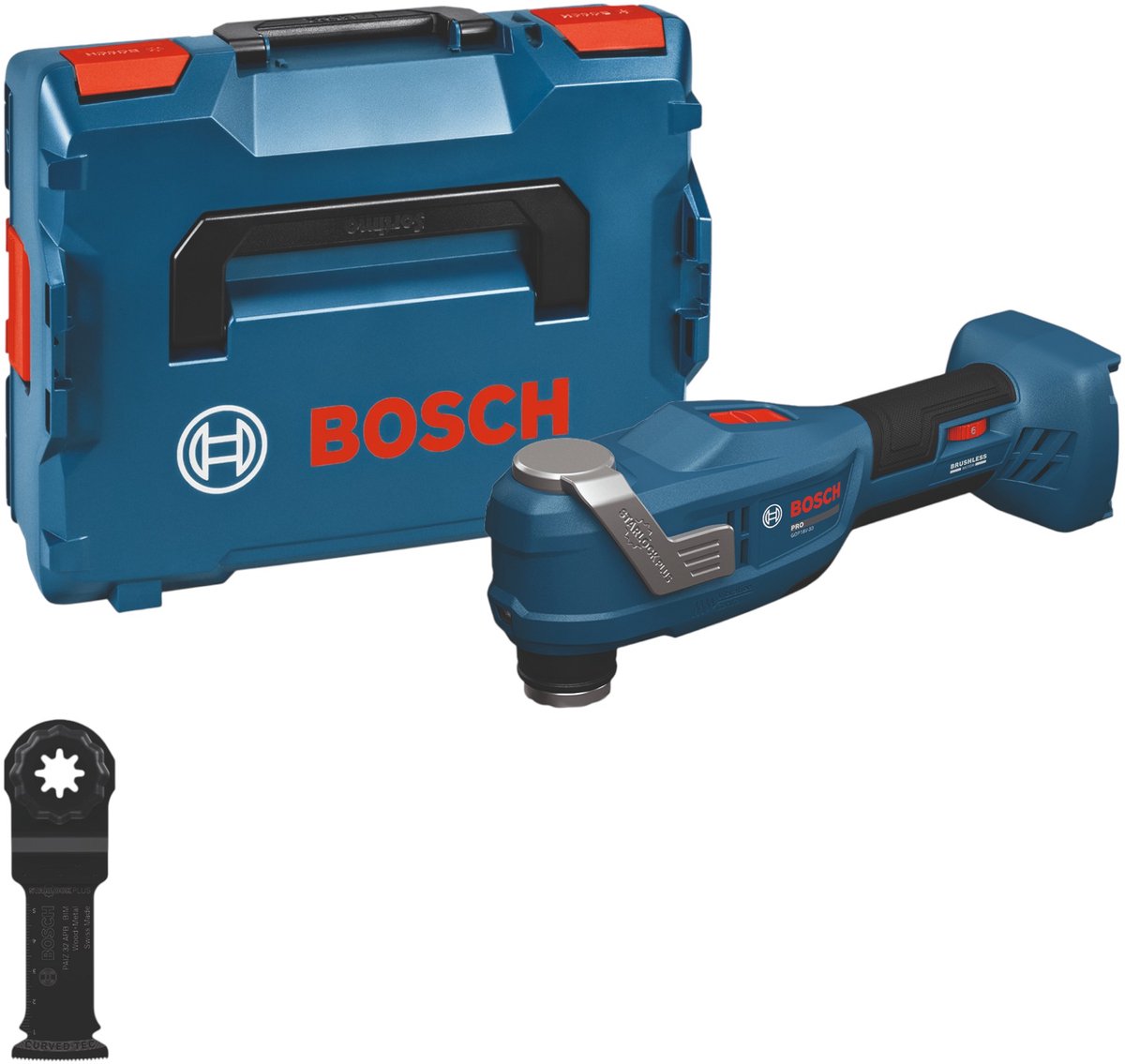 Bosch blauw bosch professional pro gop 18v-30 accu multitool 18v basic body in l-boxx - 06018g3001