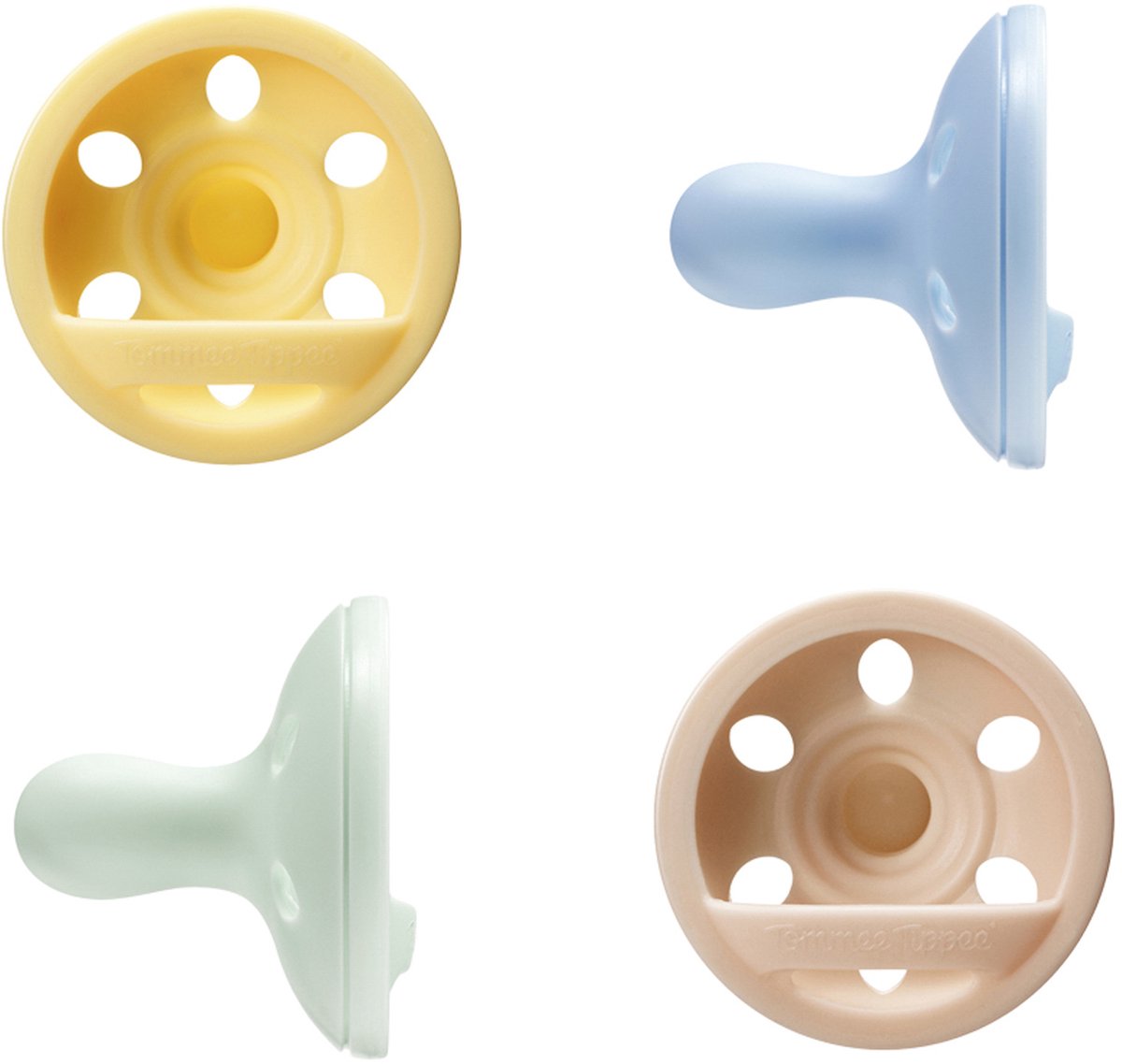 Tommee tippee borstachtige fopspeen - 4 stuks - 0-6 maanden - op huid lijkende textuur - bpa-vrij
