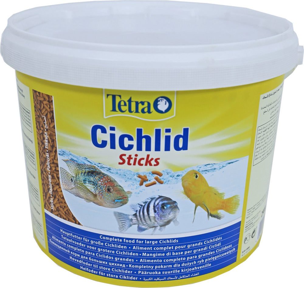 Tetra visvoer cichlid sticks emmer - 10 l