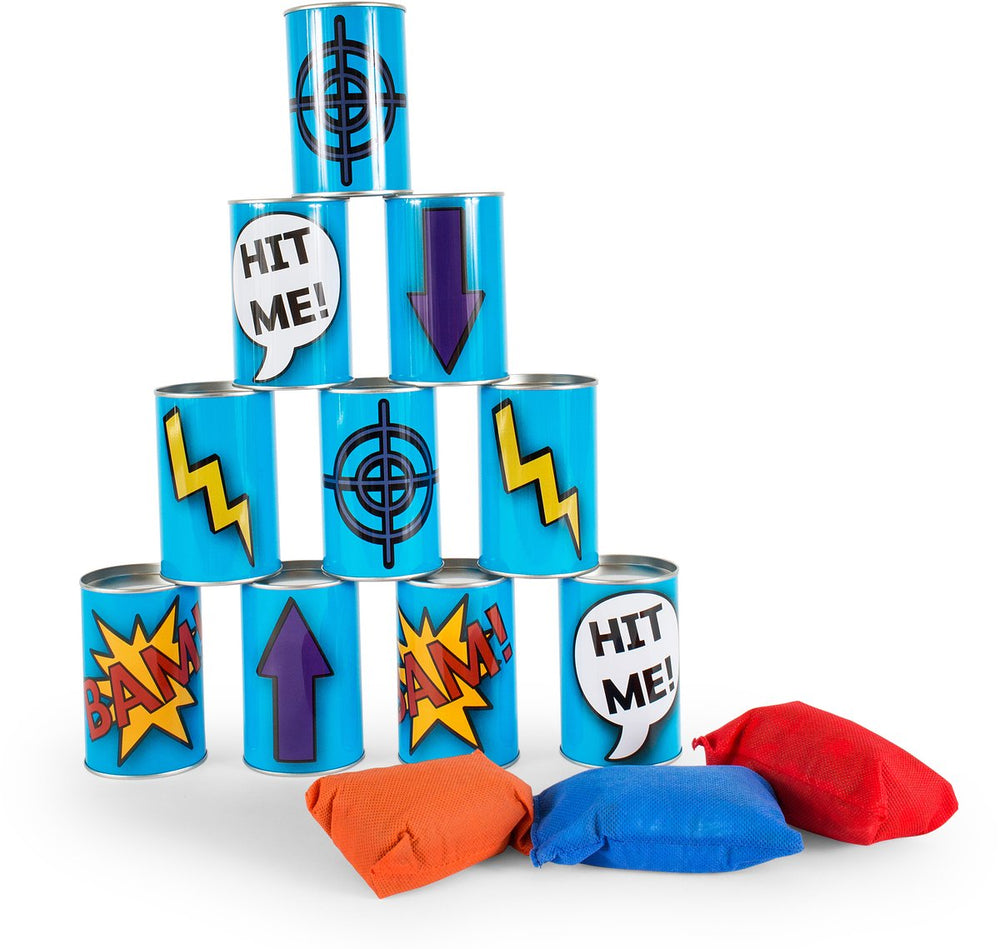 Bs speelgoed blikwerpen blauw, 13dlg.