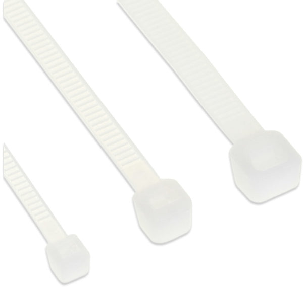 Inline tie-wraps - 250 x 4,8mm - 100 stuks - wit