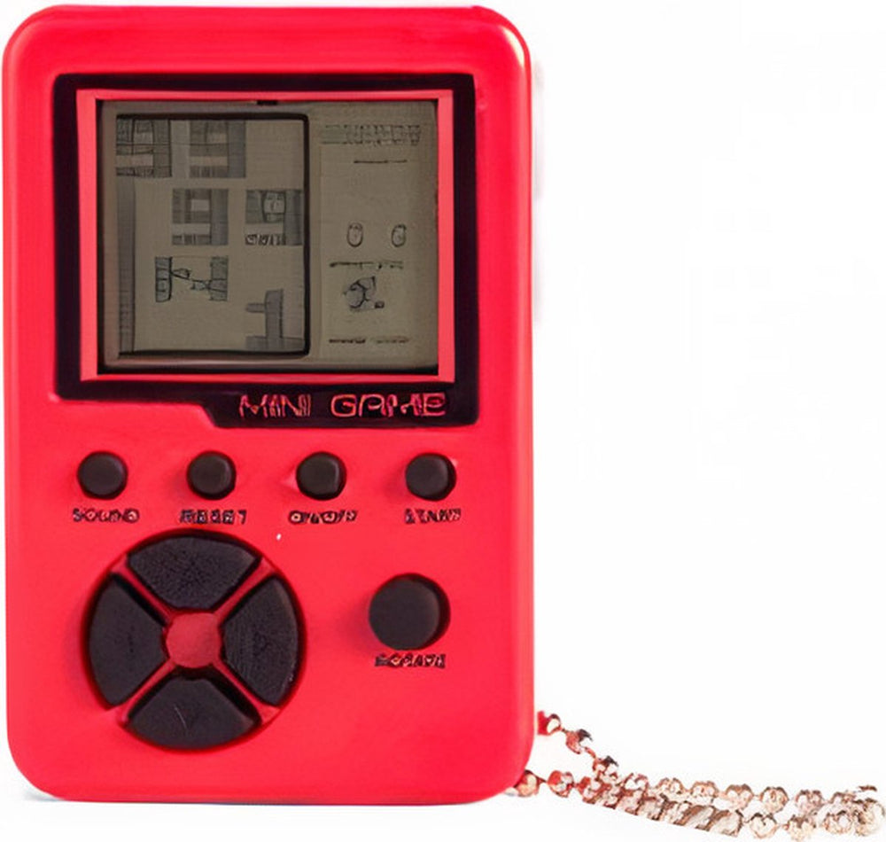 Kikkerland pocket arcade spel abs siliconen rood