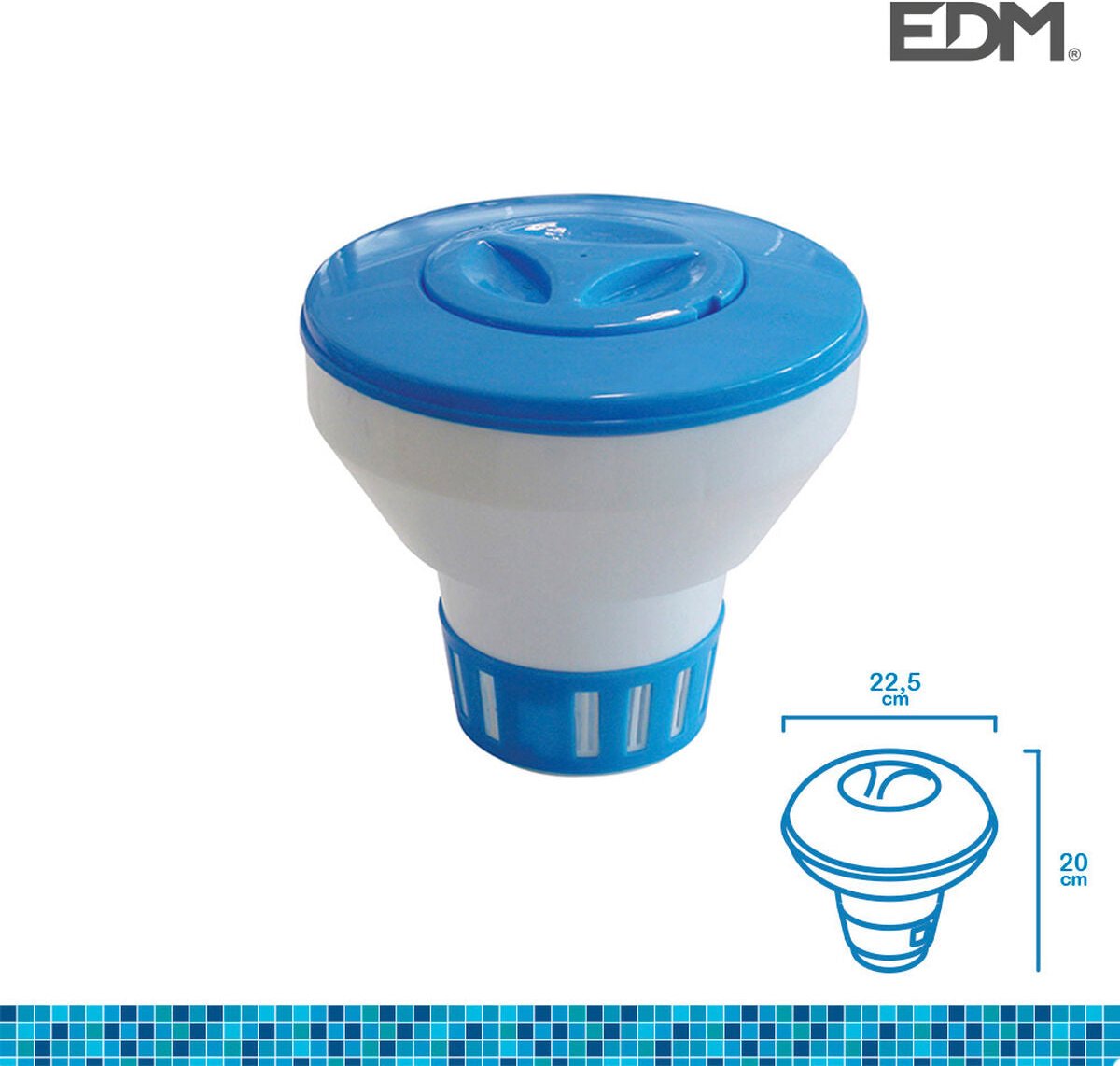 Edm chloor dispenser ø 22,5 x 20 cm