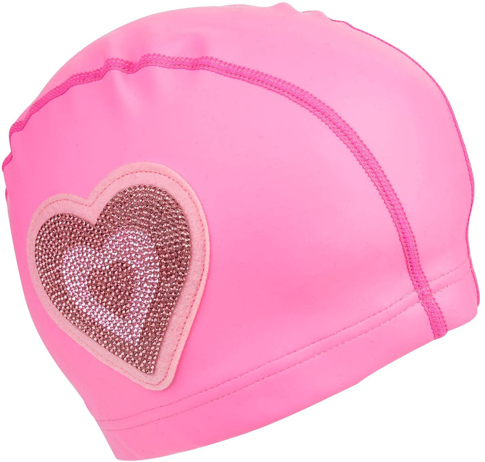 Bling2o badmuts kinderen - hart - rekbaar - zwemmen - in doorzichtig zakje - roze