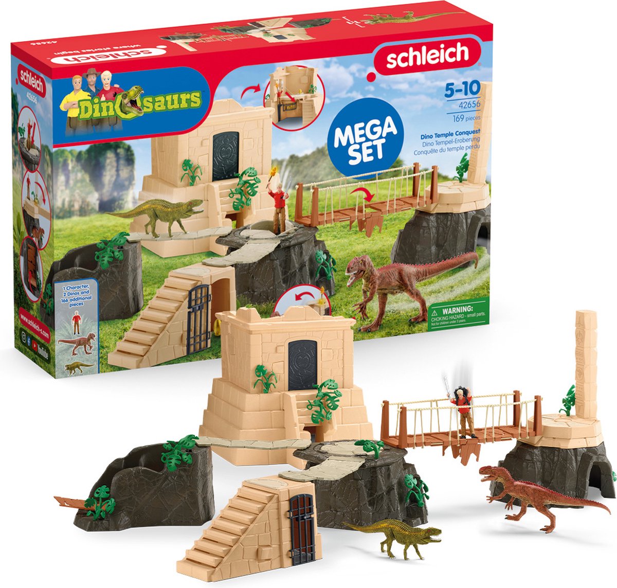 Schleich dinosaurussen tempelverovering 42656