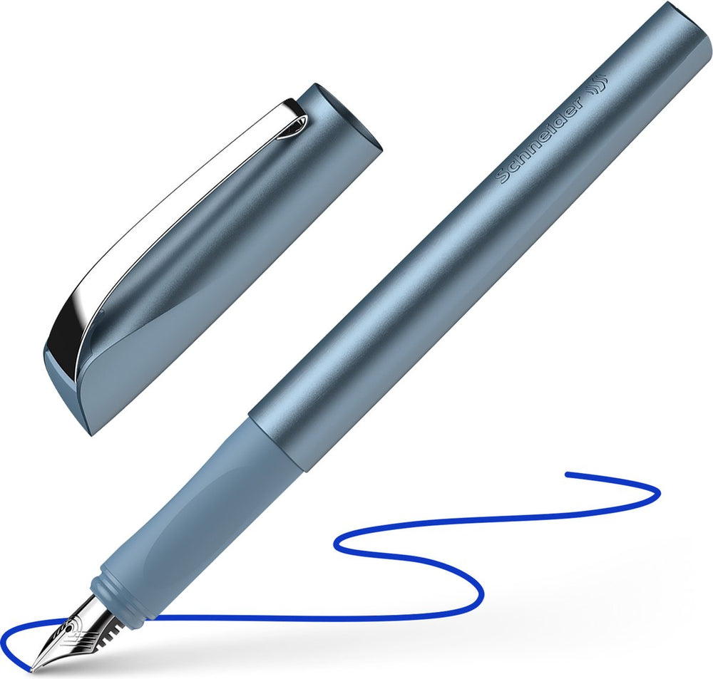 Schneider schrijfwaren schneider vulpen - ceod shiny – penpunt m – blauw – s-168623
