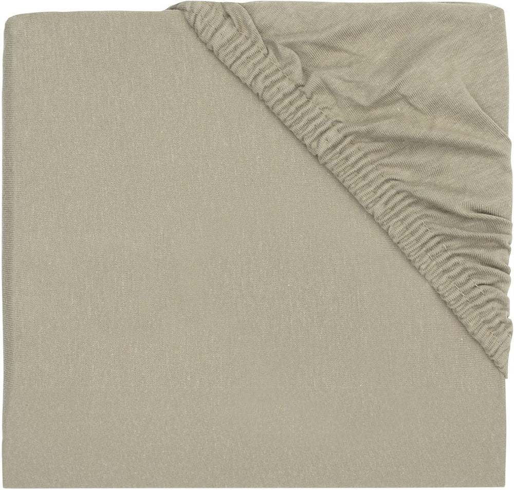 Jollein - hoeslaken jersey 75x95cm - boxmatras - olive green