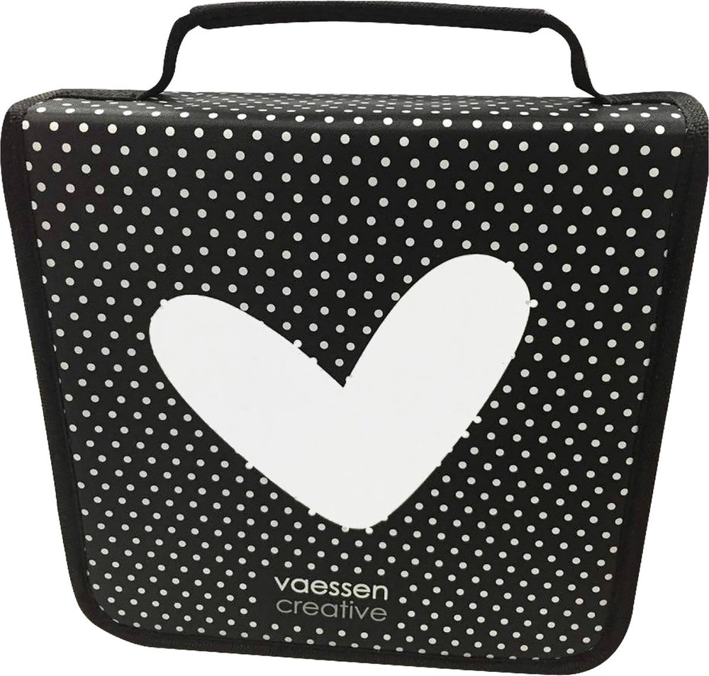 Vaessen creative opbergtas 26 x 26 x 6 cm - snijmallen, embossing folders en clear stamps