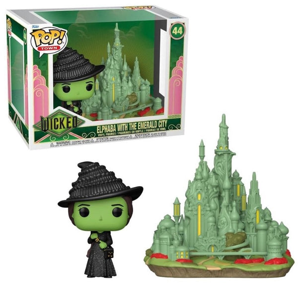 Funko wicked elphaba with the emerald city (pop! town) vinyl figur 44 unisex pop! - neutraal - standard
