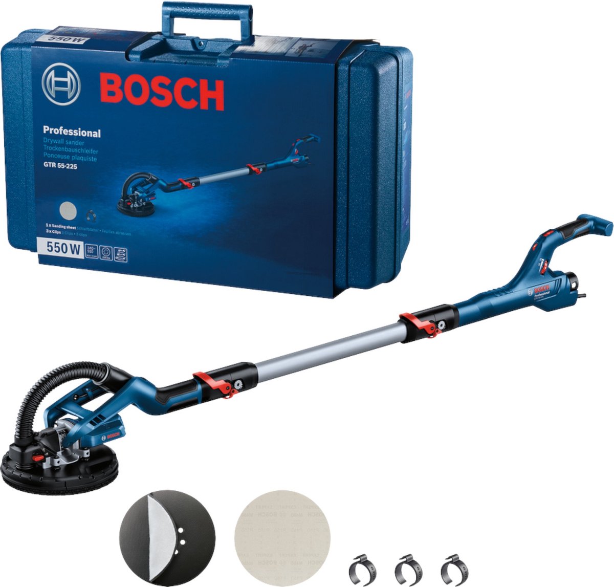 Bosch blauw bosch professional gtr 55-225 langnek schuurmachine
