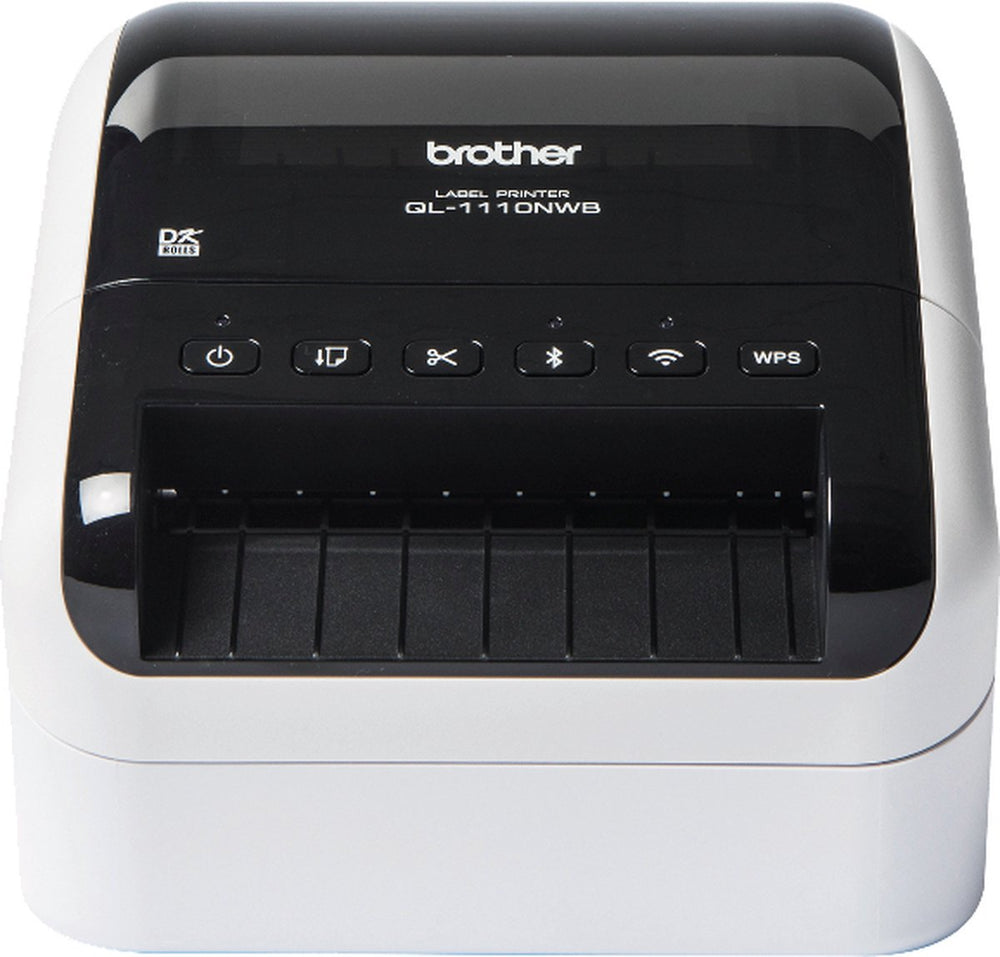 Brother ql-1110nwbc labelprinter direct thermisch 300 x 300 dpi 110 mm sec bedraad en draadloos ethernet lan dk wifi bluetooth