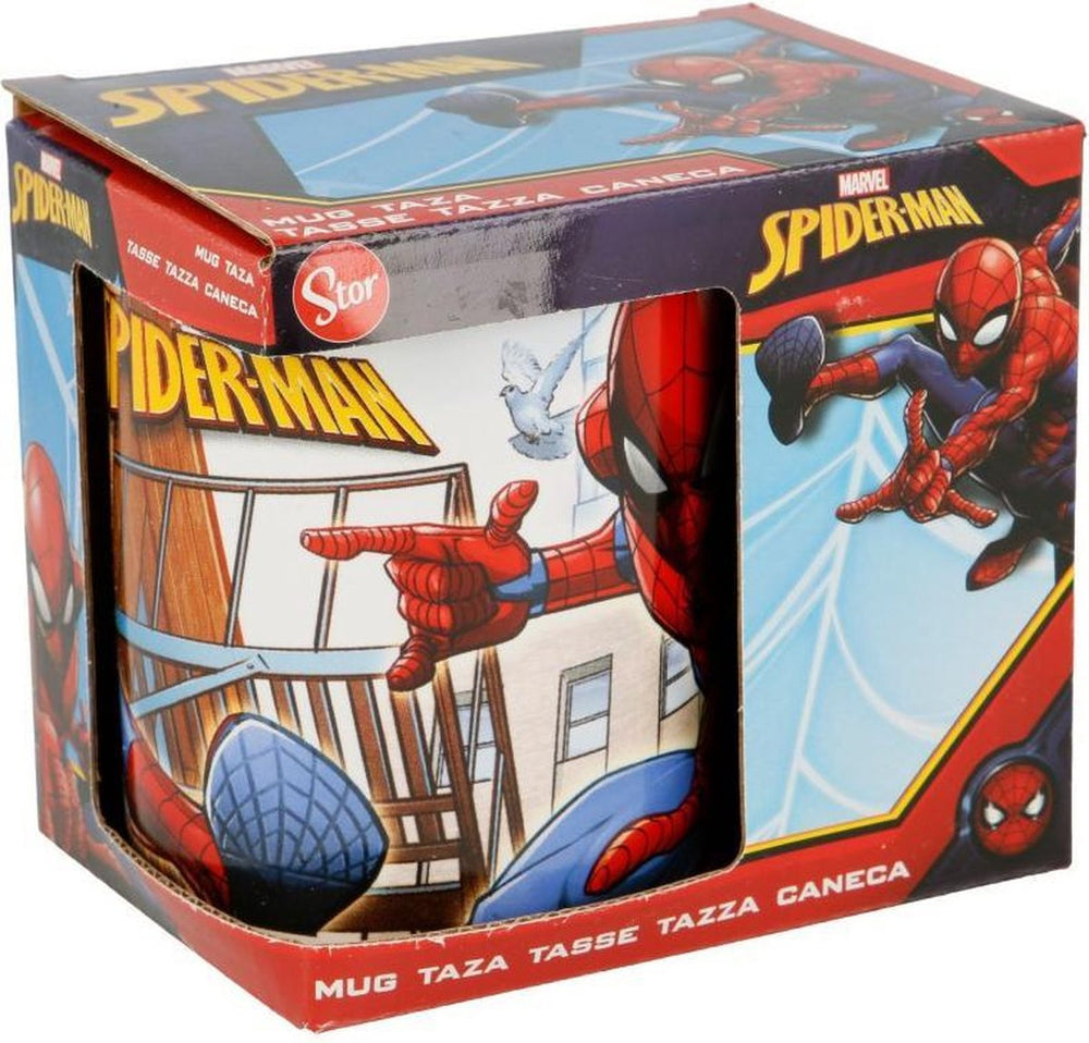 Spider-man mok spiderman great power keramisch rood blauw (11.7 x 10 x 8.7 cm) (350 ml)