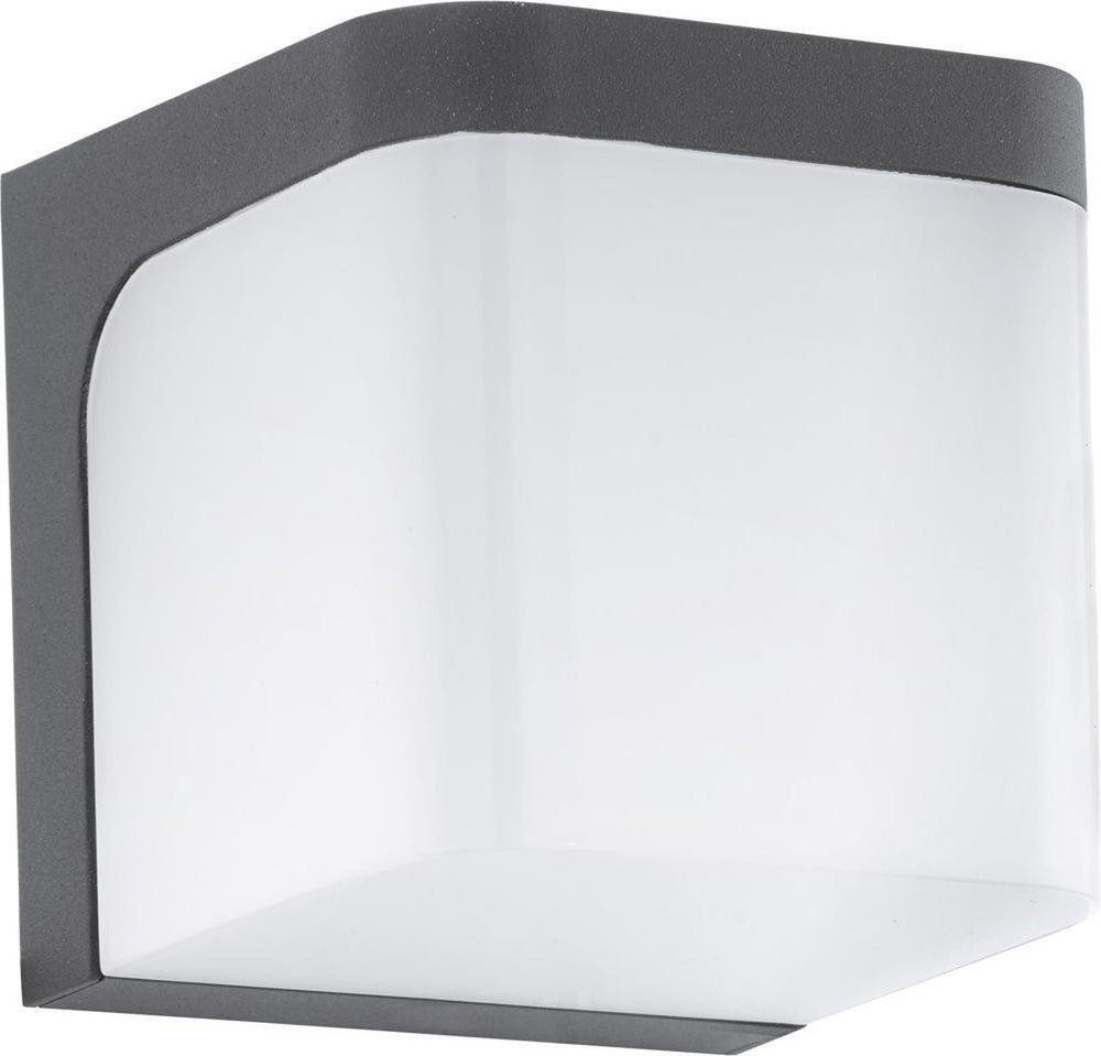 Eglo jorba - buitenverlichting - ip44 - wandlamp - 1 lichts - antraciet - wit