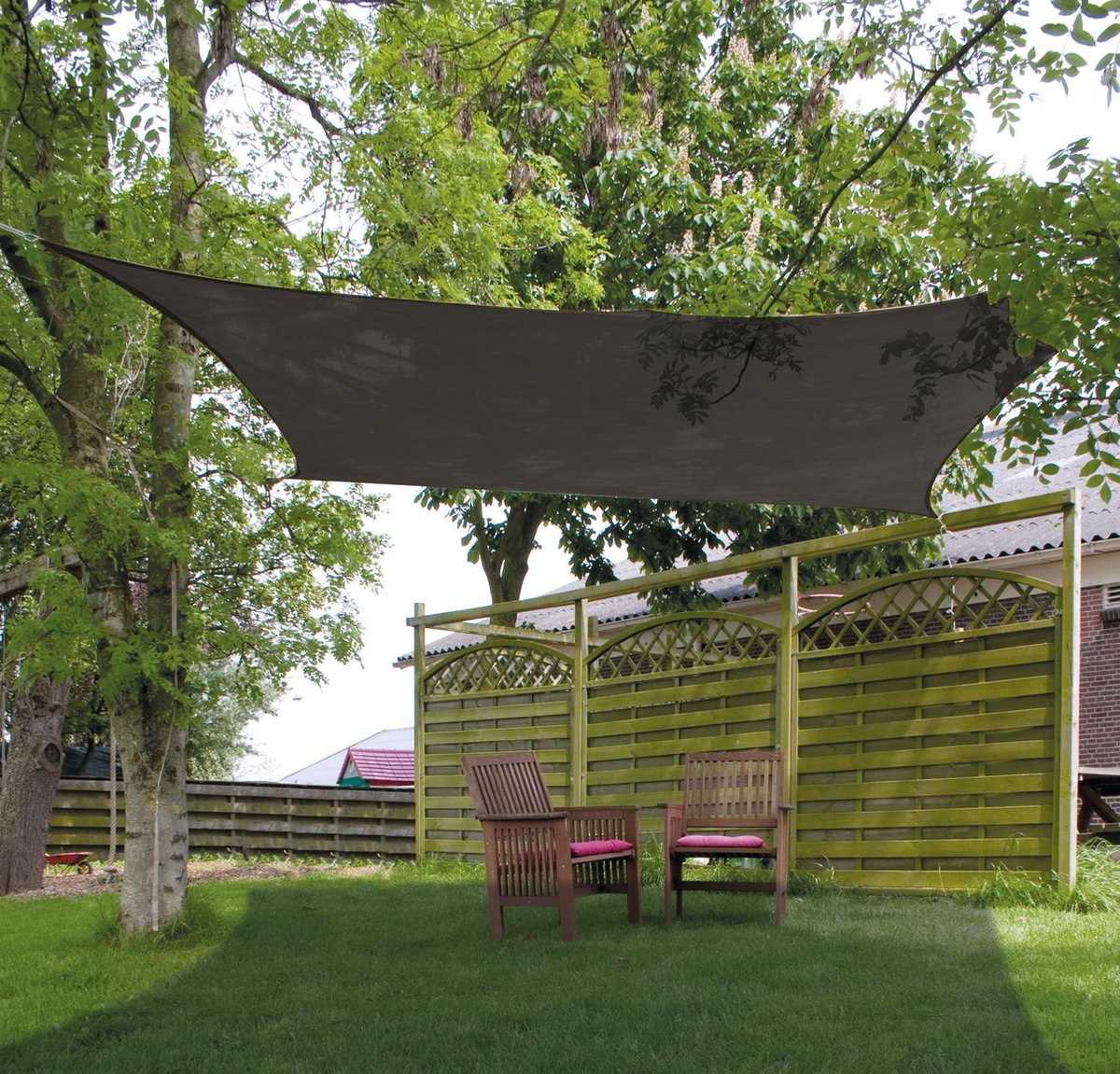 Eurotrail multi functional tapijt schaduwdoek - 250*200cm - grijs blauw