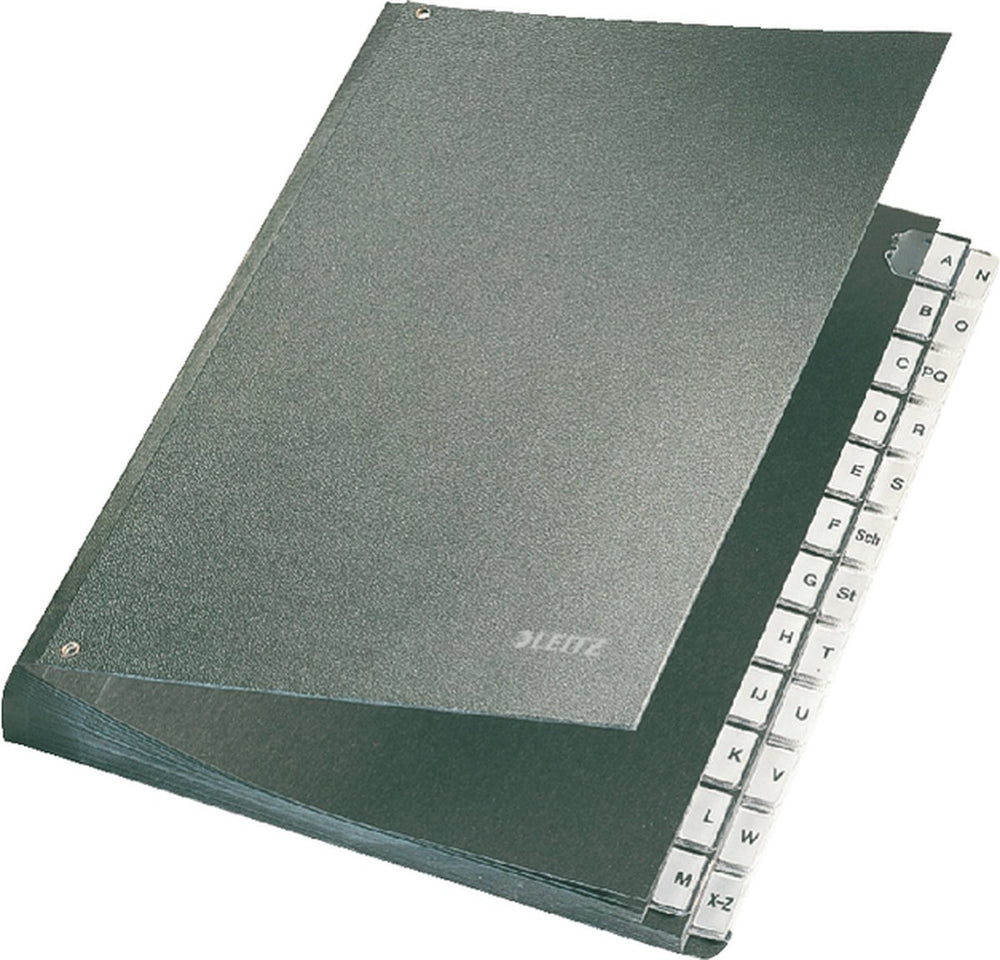 Leitz bureaumap karton - a-z tabs - a4 - zwart