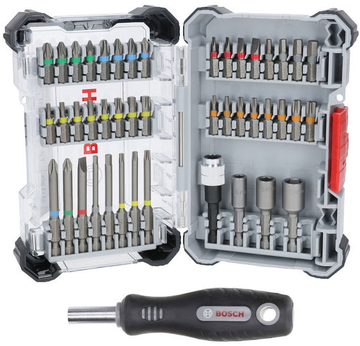 Bosch accessoires bosch extra harde schroevendraaierset 44+1 st - 2607017732