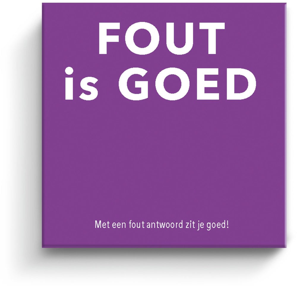Selecta Cadeauspel: Fout is Goed Kaartspel
