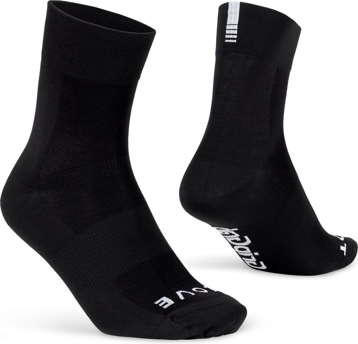 Gripgrab - lightweight sl performance zomer fietssokken 1 paar coolmax wielersport sokken regular cut - zwart - unisex - maat l (44-47)