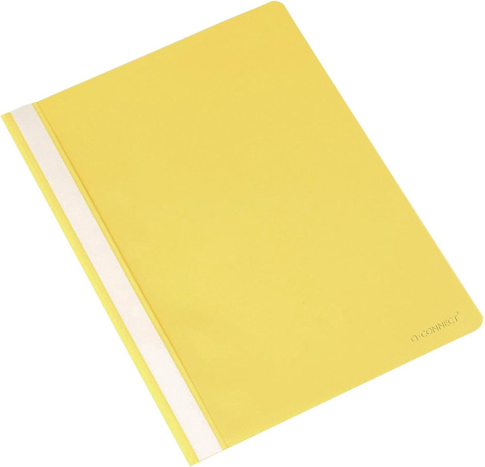 Q-connect snelhechtmap, a4, geel 25 stuks