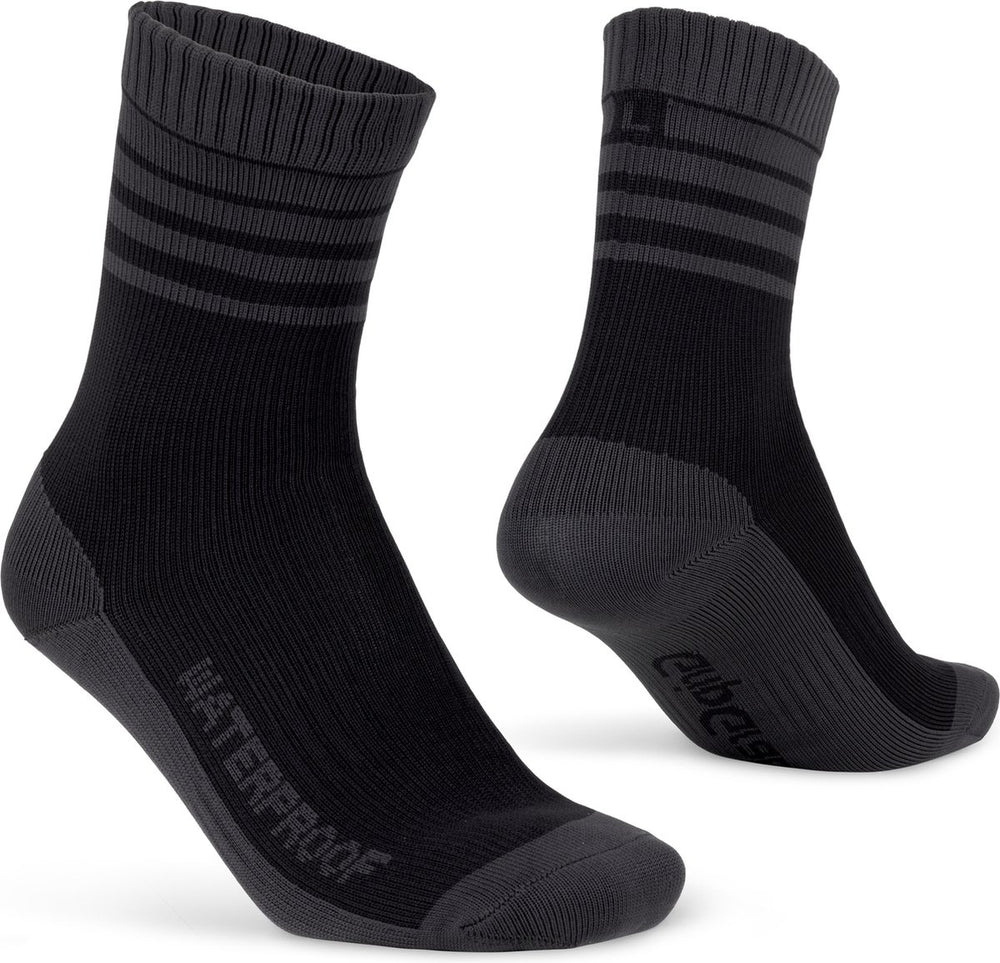 Gripgrab - merino-lined waterproof winter fietssokken gevoerd met merinowol - zwart - unisex - maat s