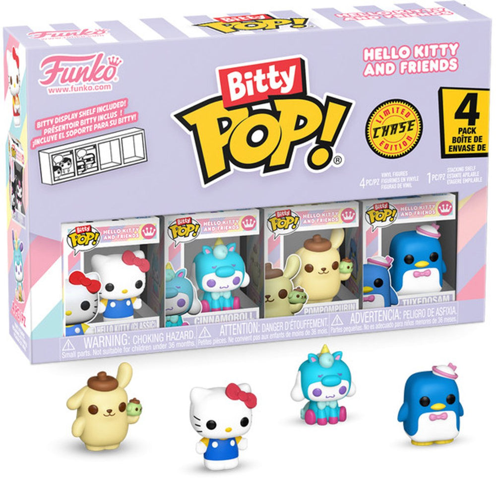 Funko bitty pop! - hello kitty and friends - hello kitty (classic) cinnamoroll pompompurin random chase