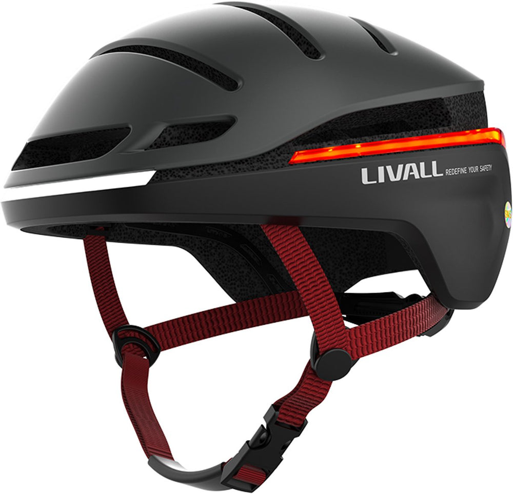 Livall evo21 black large - (smart) fietshelm - sos functie - led richtingaanwijzers - smart verlichting
